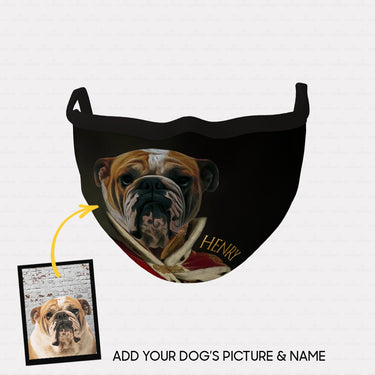 Personalized Dog Gift Idea - Royal Dog's Portrait 15 For Dog Lovers - Cloth Mask